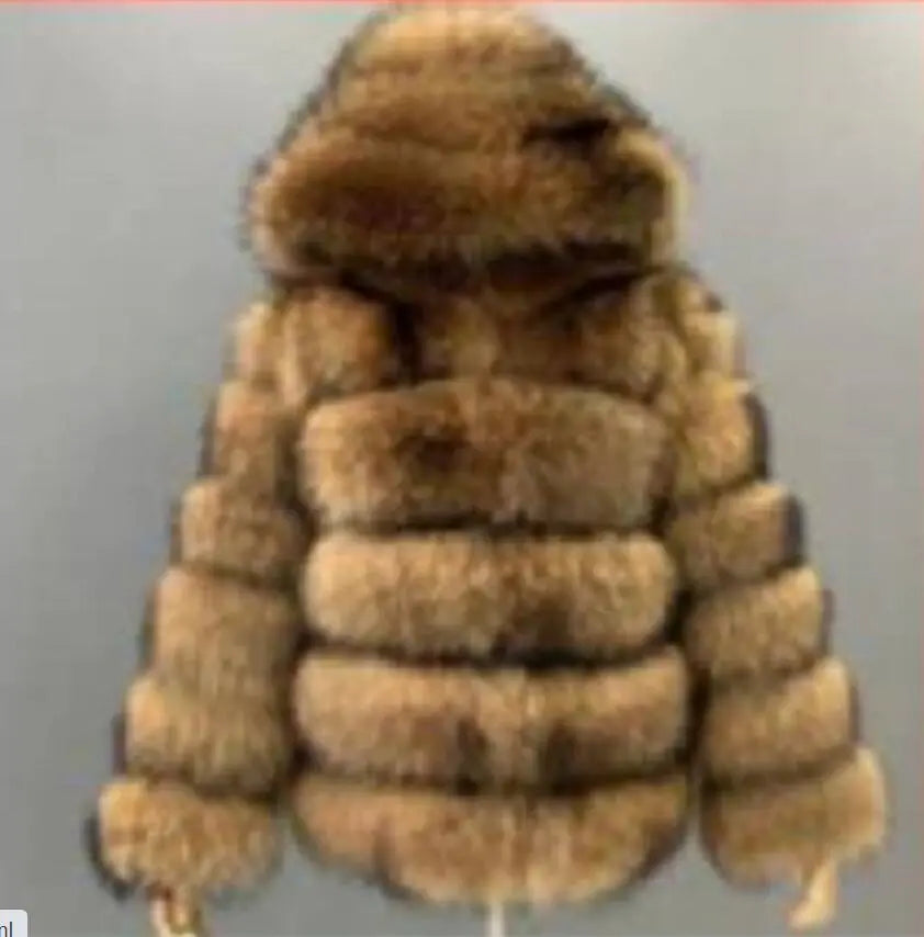 Women's Thick-fur Puffer Jacket